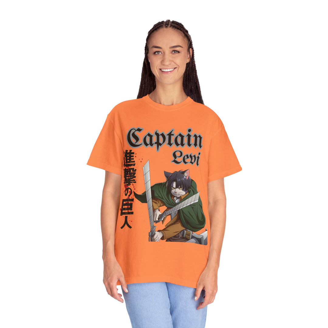 Captain Levi Anime Cat T-Shirt