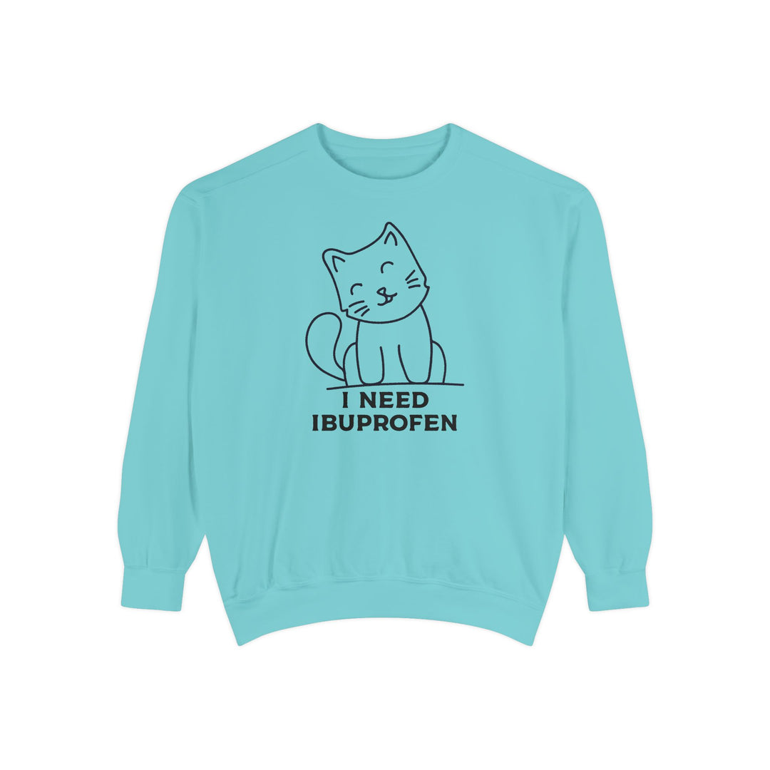 Cat-Themed Sweatshirt Featuring a Playful and Adorable Ghost Cat Holding a Candy Basket Cozy Gift for Cat Lovers Cute Animal Sweatshirt Funny Pet Apparel
