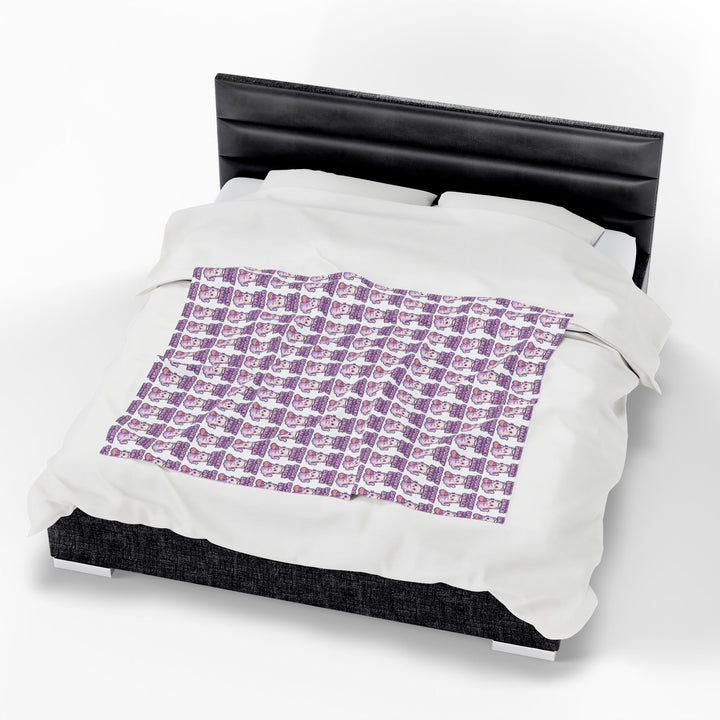 Cozy Velveteen Plush Blanket - Perfect Gift for Cuddly Nights, Home Decor, Baby Shower, Relaxation, and Cozy Evenings