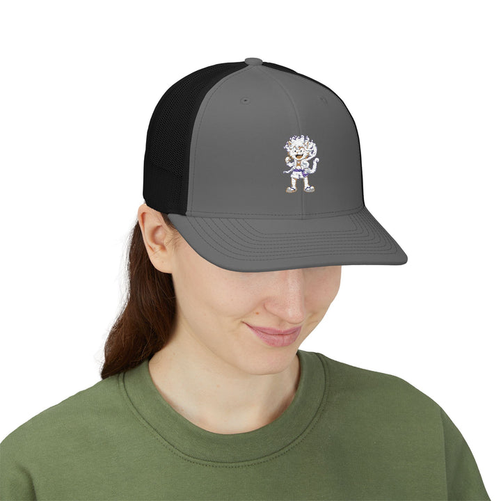 Stylish Snapback Trucker Cap with Unique Embroidery, Cool Hat for Men and Women, Perfect for Casual Outings, Gifts, Outdoor Events