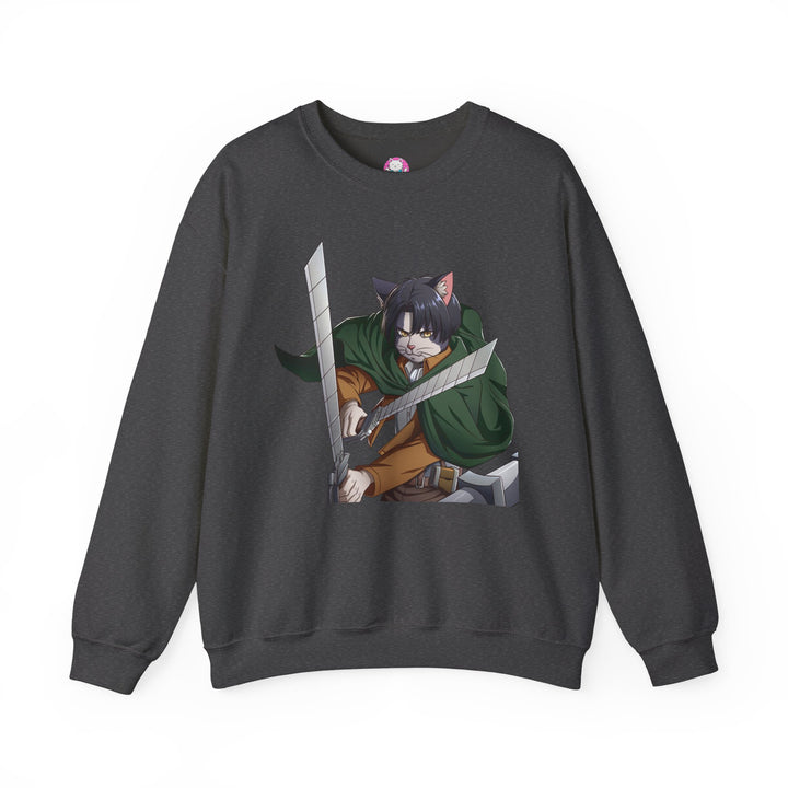 Anime-Inspired Cat Warrior Crewneck Sweatshirt, Cozy Unisex Sweatshirt, Gift for Anime Lovers, Perfect for Fall and Winter, Cute [...]