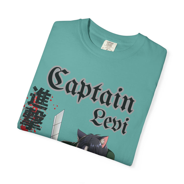 Captain Levi Anime Cat T-Shirt
