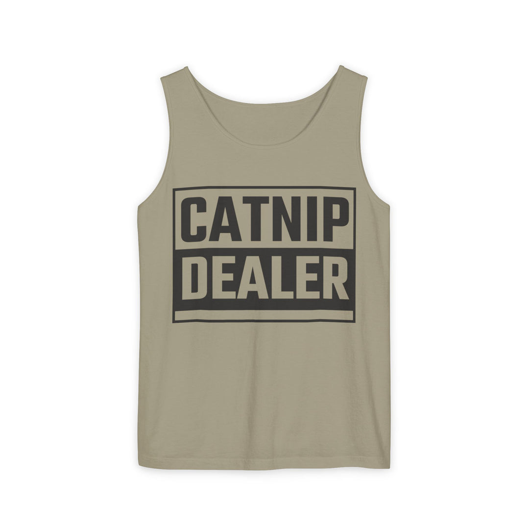 Catnip Dealer Tank Top, Funny Pet Lover Gift, Summer Sleepwear, Cat Mom Shirt, Unisex Casual Wear