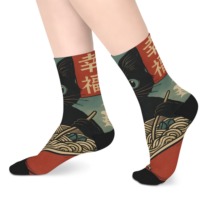 Ramen Cat Socks