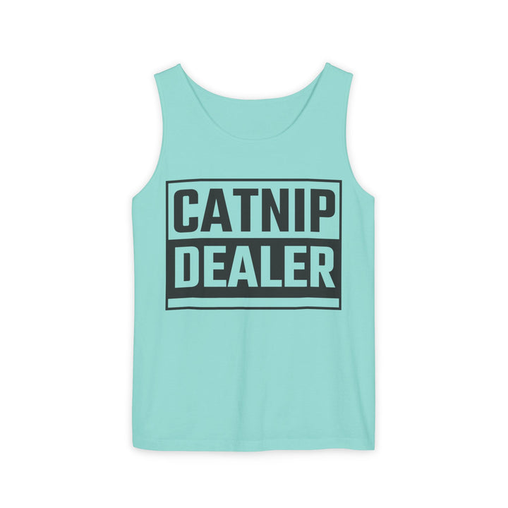 Catnip Dealer Tank Top, Funny Pet Lover Gift, Summer Sleepwear, Cat Mom Shirt, Unisex Casual Wear