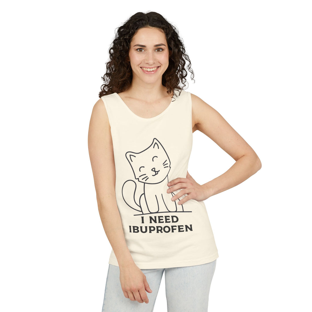 Funny Cat Tank Top, Summer Tee, Gifts for Cat Lovers, Cute Animal Apparel, Relaxing Casual Wear, Women's Funny Shirt