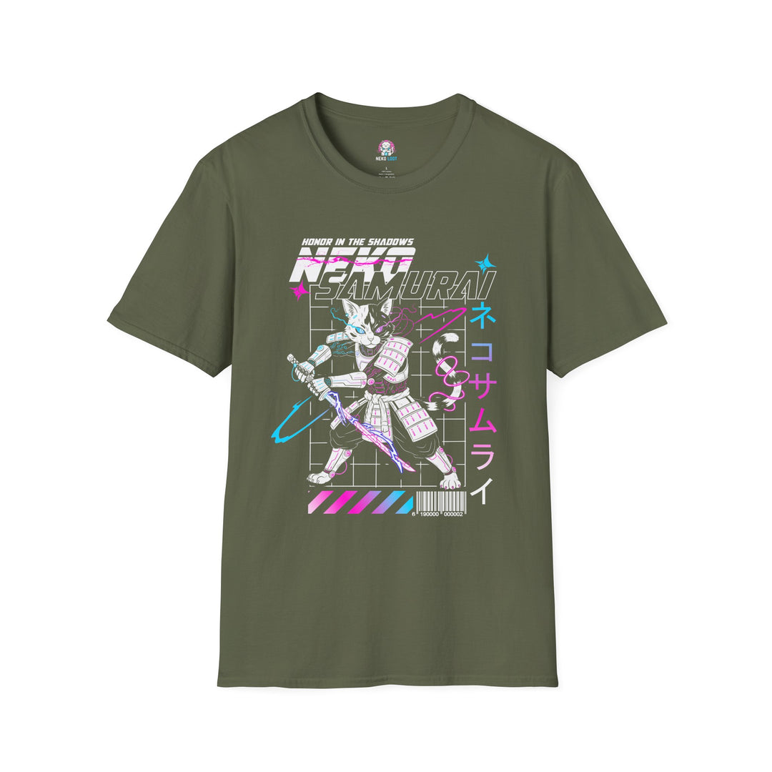 Neko Samurai Graphic T-Shirt