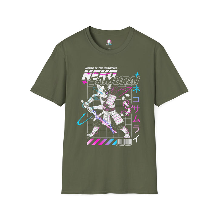 Neko Samurai Graphic T-Shirt