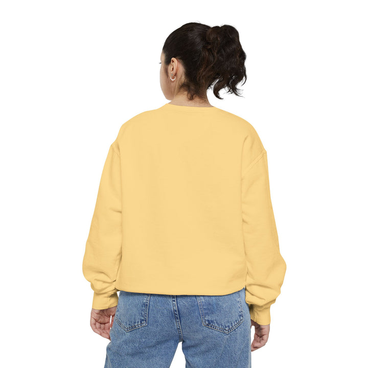 Cute Cat Character Sweatshirt Featuring a Whimsical Feline in a Cheerful Anime Inspired Pose for Fans of Unique Graphics Animal Lover Apparel Fun Fashion Casual Wear