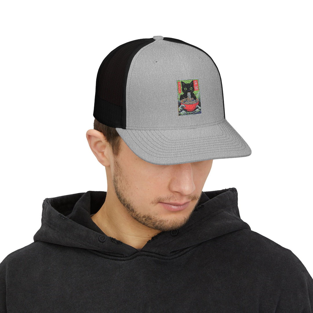 Cat-Themed Snapback Trucker Cap, Perfect for Pet Lovers, Unique Gift for Cat Owners, Summer Style Hat, Fun Accessory for Outdoor Events