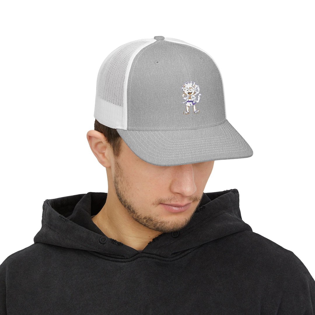Stylish Snapback Trucker Cap with Unique Embroidery, Cool Hat for Men and Women, Perfect for Casual Outings, Gifts, Outdoor Events