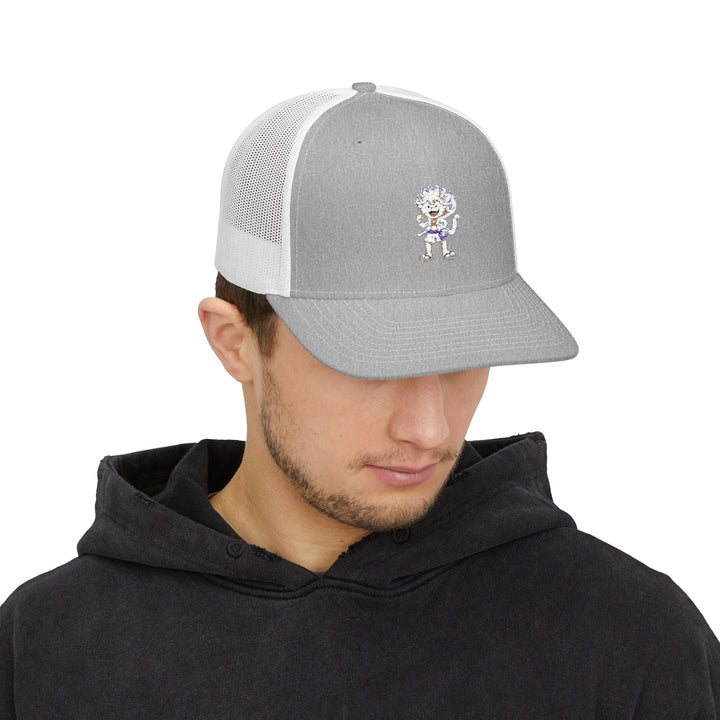 Stylish Snapback Trucker Cap with Unique Embroidery, Cool Hat for Men and Women, Perfect for Casual Outings, Gifts, Outdoor Events