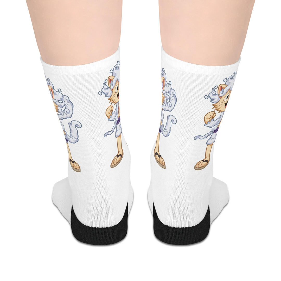 Luffy Cat Mid-length Socks