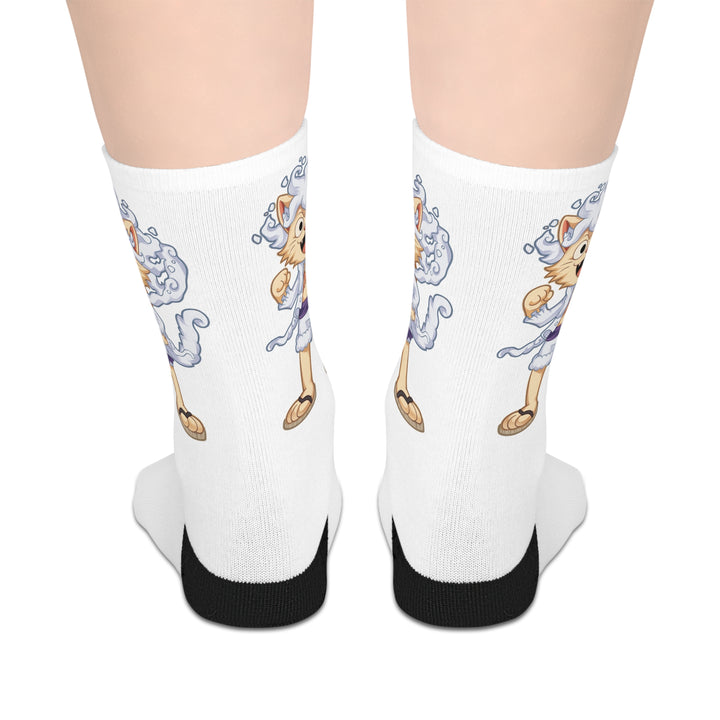 Luffy Cat Mid-length Socks
