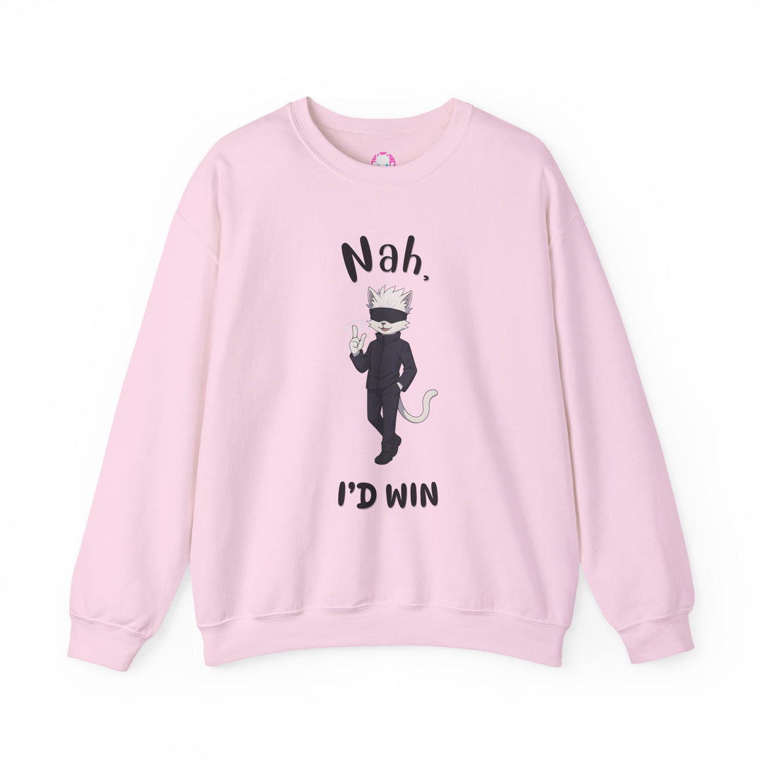 Cool Cat Sweatshirt, Funny Sweatshirt, Gift for Cat Lovers, Casual Outfit, Unisex Crewneck Sweatshirt, Unique Design