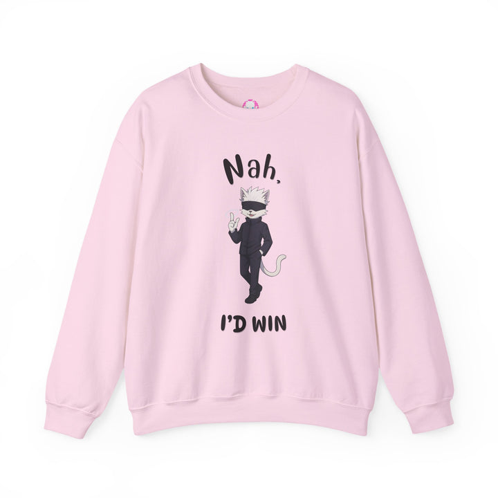 Cool Cat Sweatshirt, Funny Sweatshirt, Gift for Cat Lovers, Casual Outfit, Unisex Crewneck Sweatshirt, Unique Design