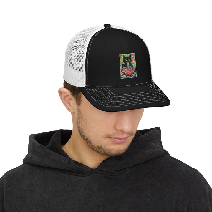 Cat-Themed Snapback Trucker Cap, Perfect for Pet Lovers, Unique Gift for Cat Owners, Summer Style Hat, Fun Accessory for Outdoor Events