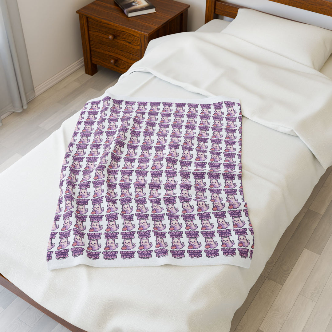Cozy Velveteen Plush Blanket - Perfect Gift for Cuddly Nights, Home Decor, Baby Shower, Relaxation, and Cozy Evenings