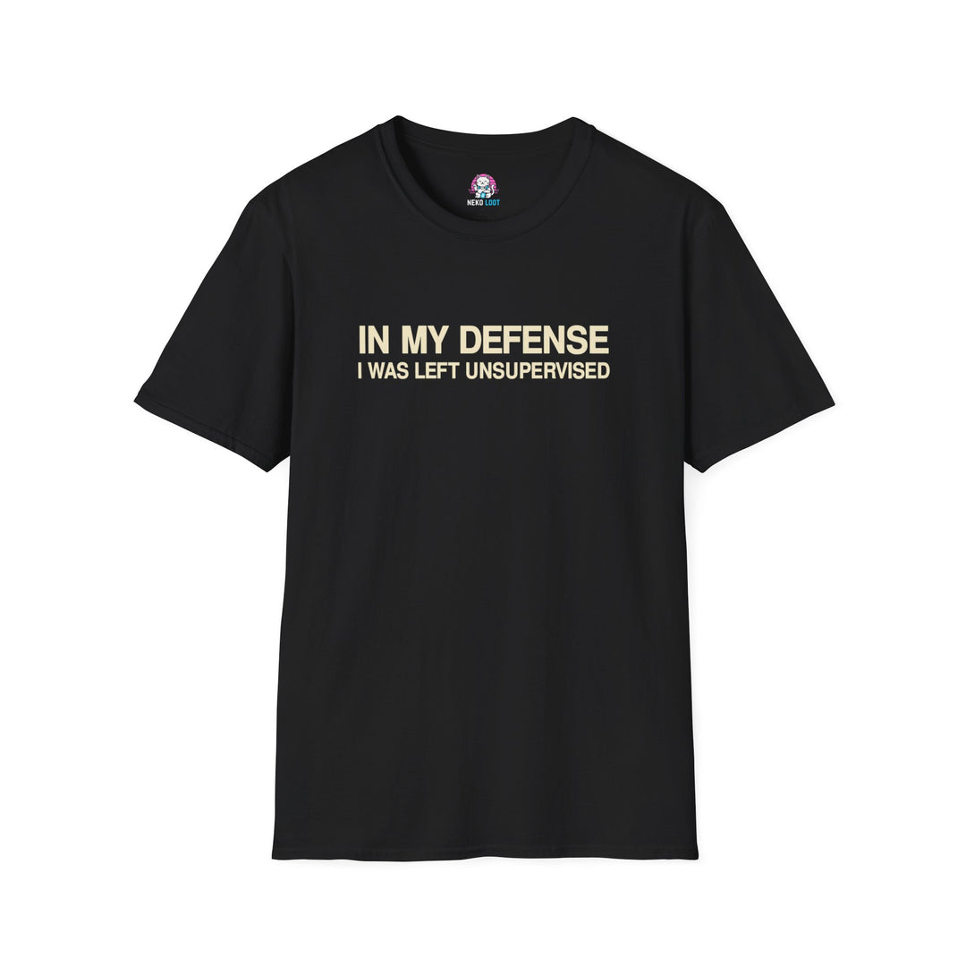 Left Unsupervised Minimal Slogan T-Shirt