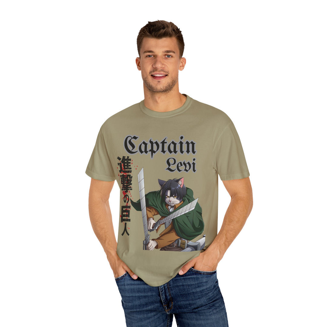 Captain Levi Anime Cat T-Shirt