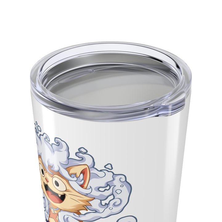 Whimsical Cat Tumbler, 20oz Travel Mug, Fun Pet Lover Drinkware, Cute Gift for Cat Owners, Unique Birthday Present