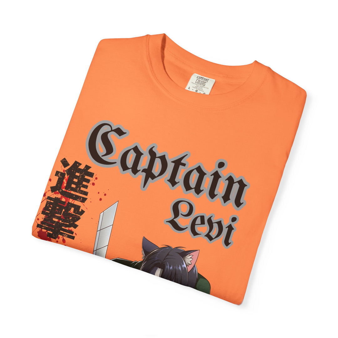 Captain Levi Anime Cat T-Shirt