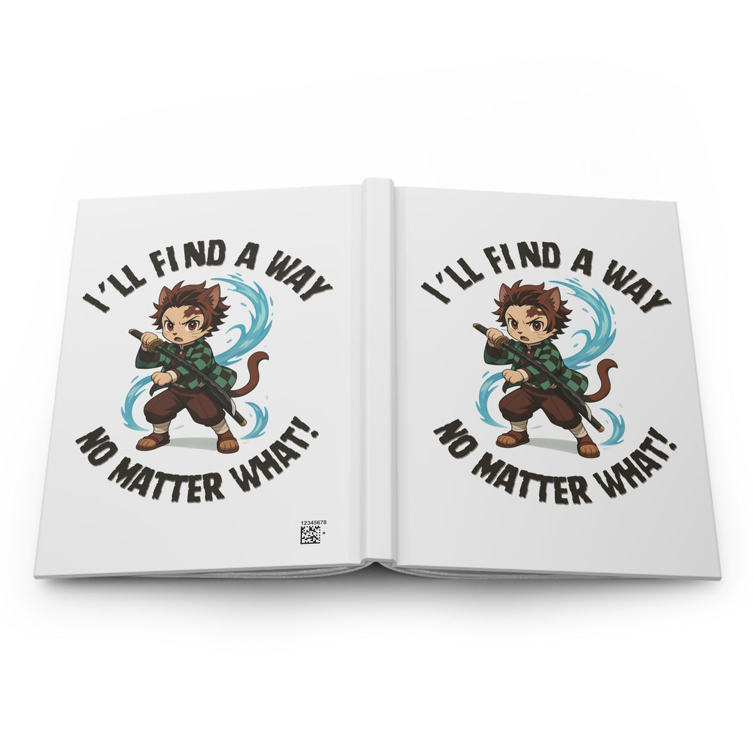 Inspirational Hardcover Journal for Anime Lovers, Creative Writing, Sketching, Journaling, Gift for Students, Motivational Quotes