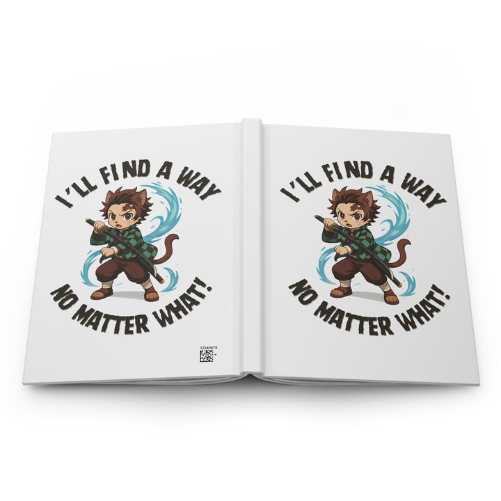 Inspirational Hardcover Journal for Anime Lovers, Creative Writing, Sketching, Journaling, Gift for Students, Motivational Quotes