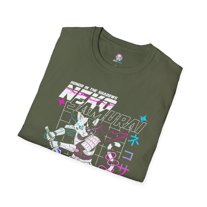 Neko Samurai Graphic T-Shirt