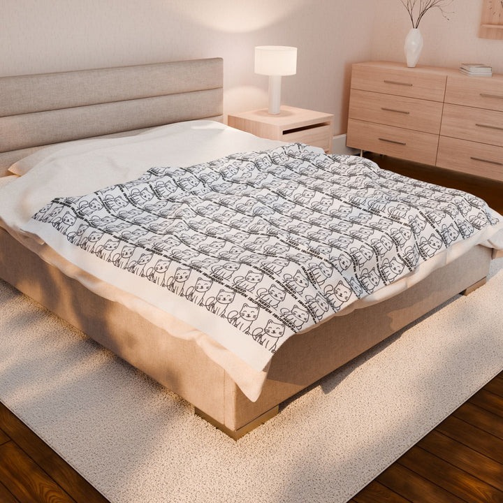 Cozy Velveteen Plush Blanket for Comfort and Warmth
