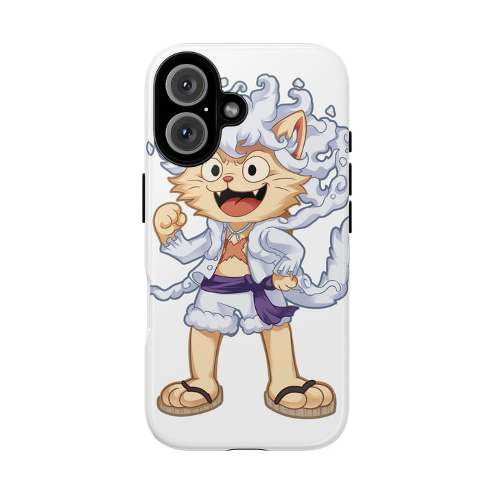 Luffy Cat Gear 5 Durable Phone Case