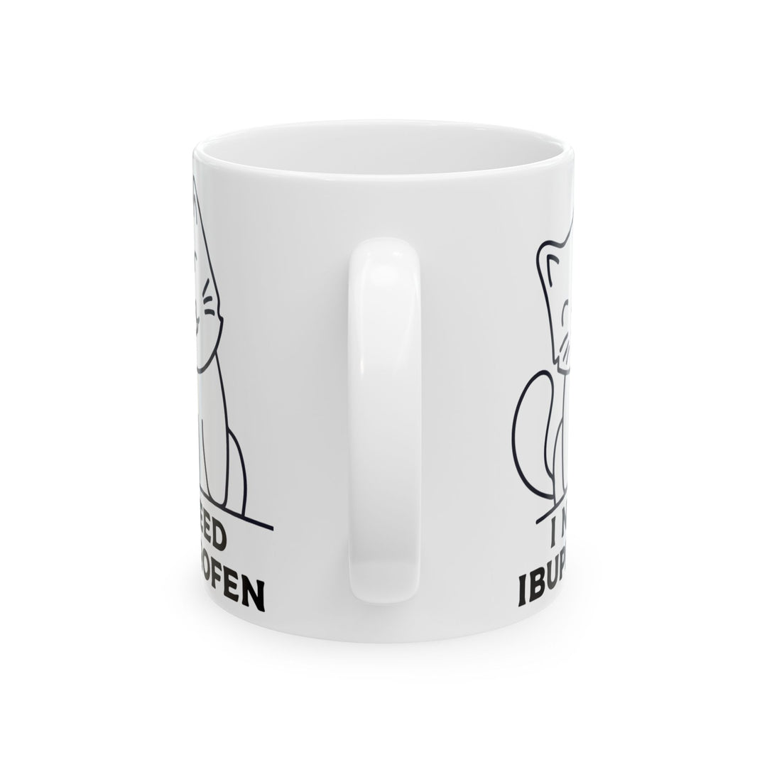 Funny Cat Ceramic Coffee Mug - 11oz & 15oz, Gift for Pet Lovers, Humorous Mug, Cute Cat Lover Decor, Perfect Birthday Present