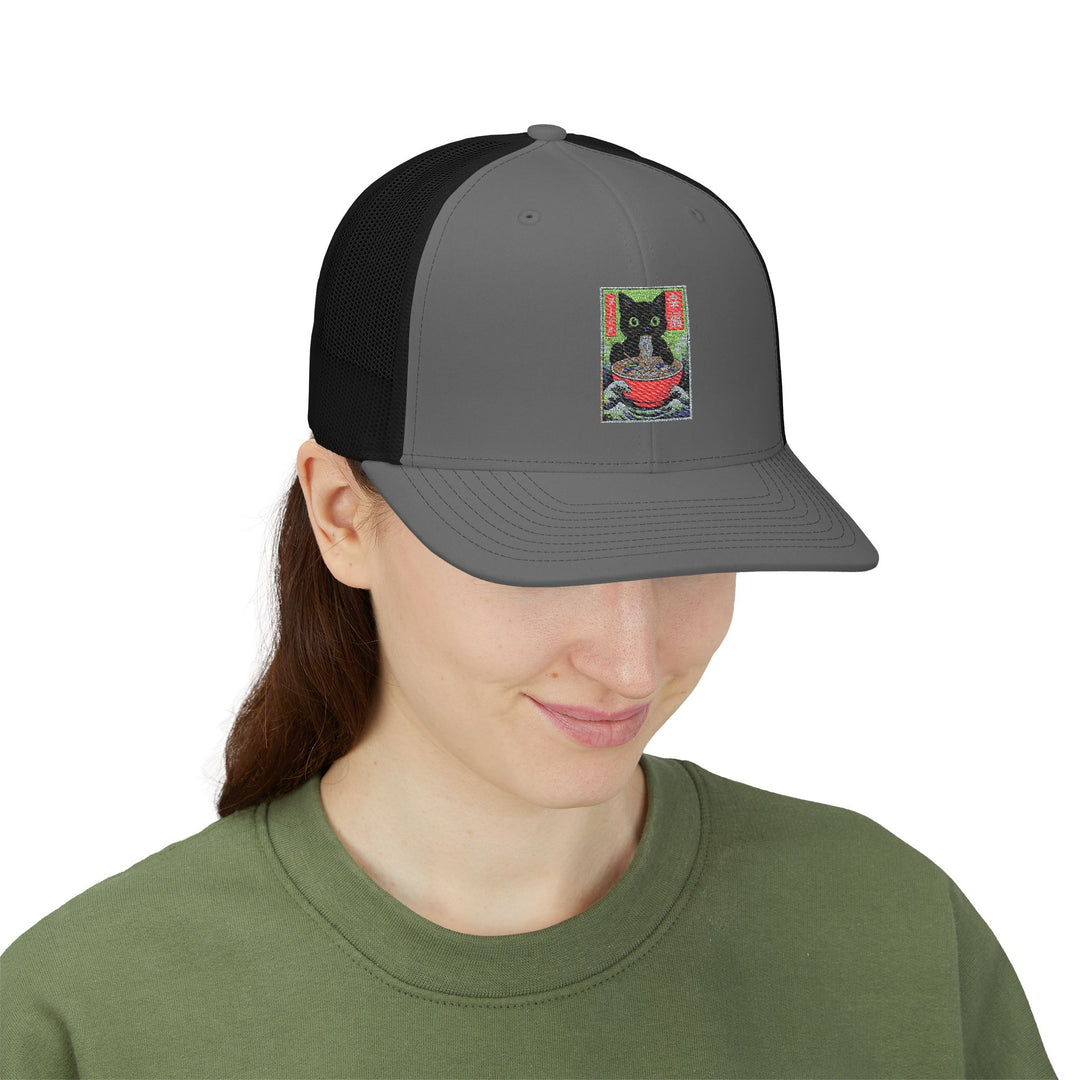 Cat-Themed Snapback Trucker Cap, Perfect for Pet Lovers, Unique Gift for Cat Owners, Summer Style Hat, Fun Accessory for Outdoor Events