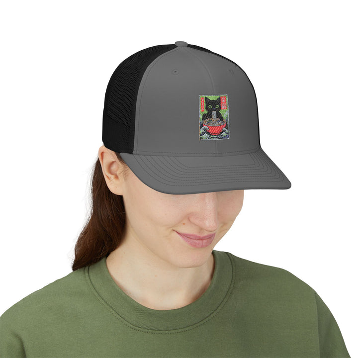 Cat-Themed Snapback Trucker Cap, Perfect for Pet Lovers, Unique Gift for Cat Owners, Summer Style Hat, Fun Accessory for Outdoor Events