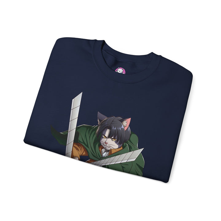 Anime-Inspired Cat Warrior Crewneck Sweatshirt, Cozy Unisex Sweatshirt, Gift for Anime Lovers, Perfect for Fall and Winter, Cute [...]