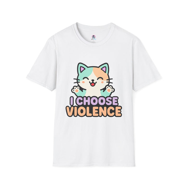 I Choose Violence Cat T-Shirt