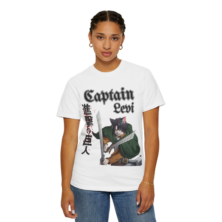 Captain Levi Anime Cat T-Shirt