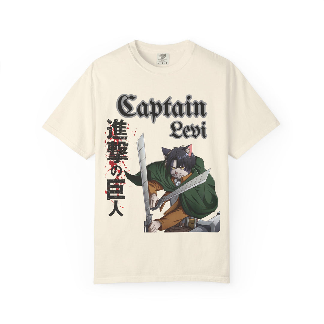 Captain Levi Anime Cat T-Shirt