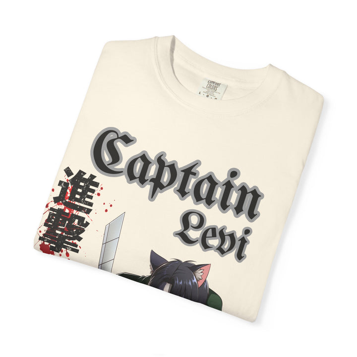 Captain Levi Anime Cat T-Shirt