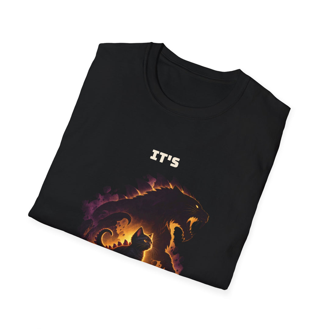 Tiny Dino Big Shadow Cat T-Shirt