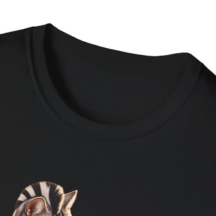 Zebra Identity Crisis Cat T-Shirt