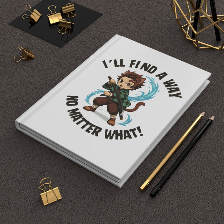 Inspirational Hardcover Journal for Anime Lovers, Creative Writing, Sketching, Journaling, Gift for Students, Motivational Quotes