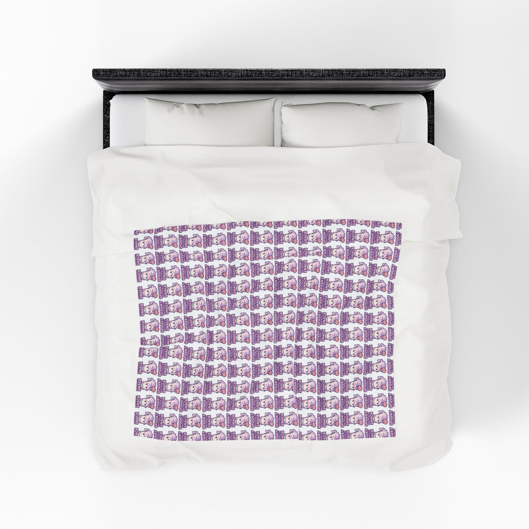 Cozy Velveteen Plush Blanket - Perfect Gift for Cuddly Nights, Home Decor, Baby Shower, Relaxation, and Cozy Evenings