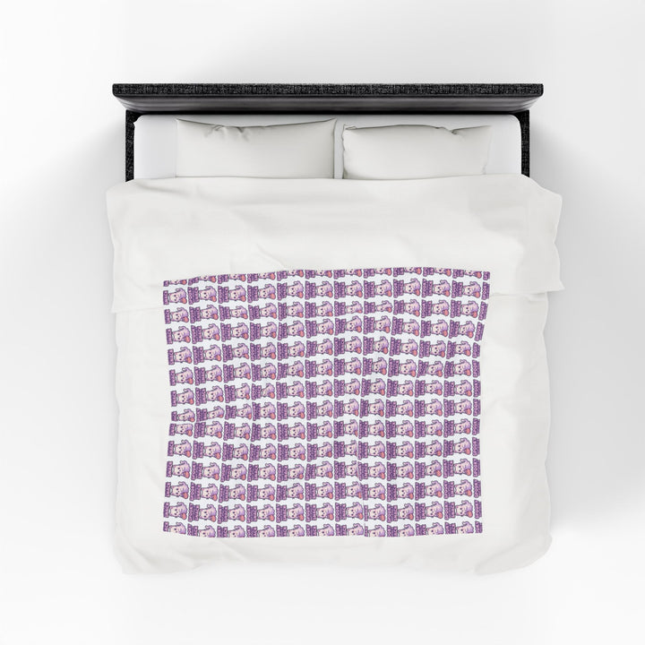 Cozy Velveteen Plush Blanket - Perfect Gift for Cuddly Nights, Home Decor, Baby Shower, Relaxation, and Cozy Evenings
