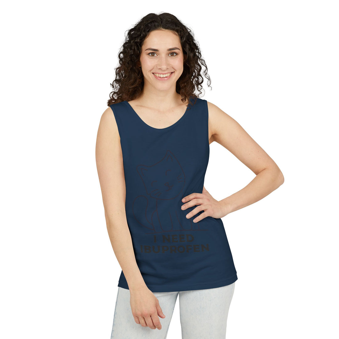 Funny Cat Tank Top, Summer Tee, Gifts for Cat Lovers, Cute Animal Apparel, Relaxing Casual Wear, Women's Funny Shirt