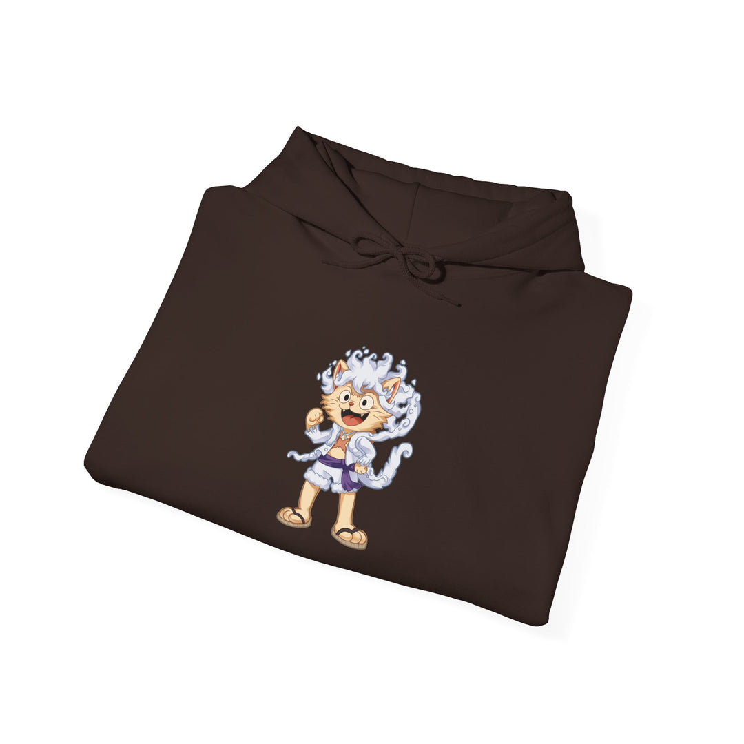 Anime Cat Luffy Gear 5 Hoody