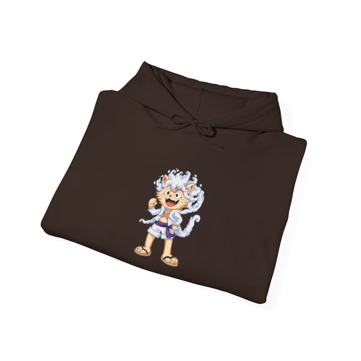 Anime Cat Luffy Gear 5 Hoody
