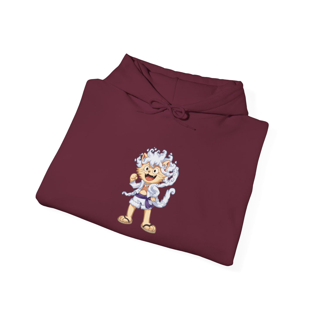 Anime Cat Luffy Gear 5 Hoody