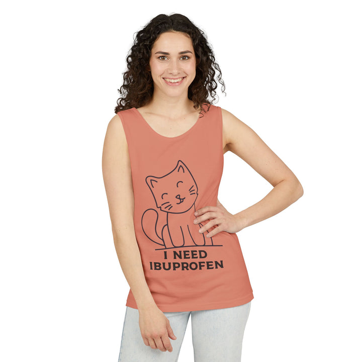 Funny Cat Tank Top, Summer Tee, Gifts for Cat Lovers, Cute Animal Apparel, Relaxing Casual Wear, Women's Funny Shirt