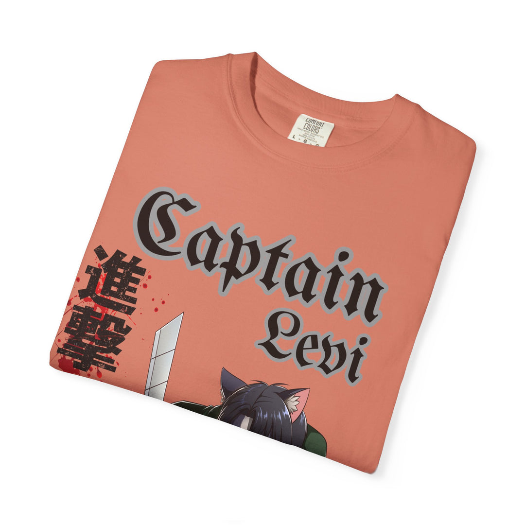Captain Levi Anime Cat T-Shirt